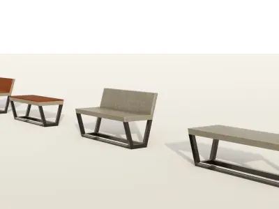 BASIC BENCH SET   3D model