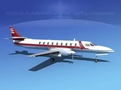 Swearingen SA226 Capital Airlines 3D model