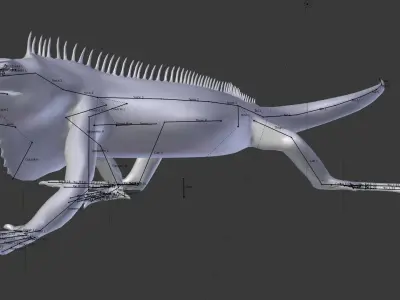 Iguana Free 3D model
