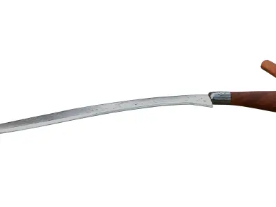 Rencong Traditional Weapon From Aceh Indonesia 3D model