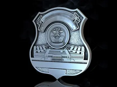 Military badge LABYRINTH 3D print model