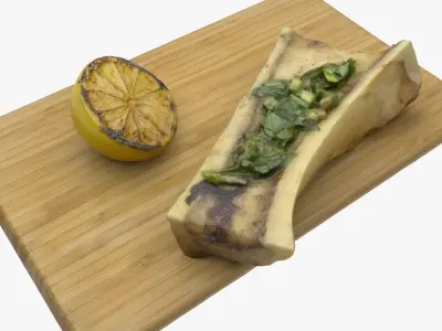 draft salad on skewer 3D model