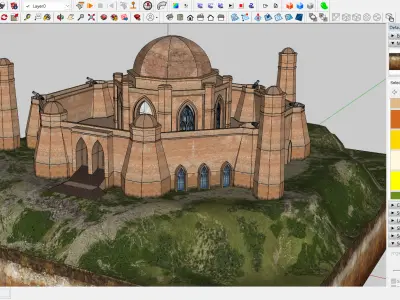 Outpost Qila Low-poly 3D model
