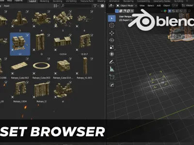 Ancient temple - Ultimate - Old ruins - 3D Kitbash Asset Pack Low-poly 3D model
