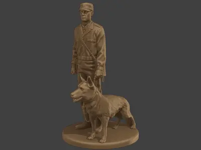 Czechoslovak communist Police K9 001 3D print model