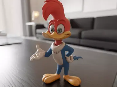 Woody Woodpecker 3D print model