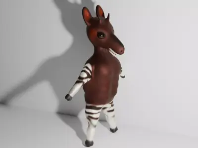 Stylized Okapi 3D Model 3D model