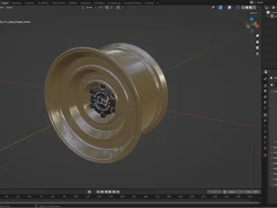 Black Rhino Solid Gloss Alligator Green 3D model