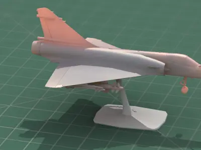 Mirage2000C Jet Fighter 3D Print Model 3D print model