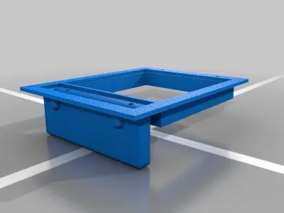 Battery Door Hatch Frame clip and Latch for RC Cessna 747 I TW Free 3D print model