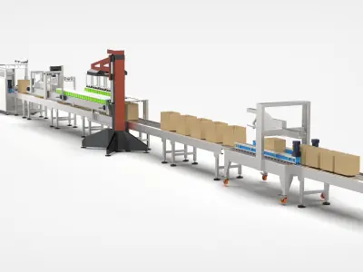 Fully Automatic Food Packing Machine 3D model