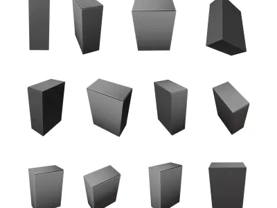 Product Box Low-poly 3D model