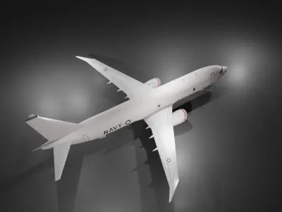 US NAVY Boeing p8 poseidon 3d model Low-poly 3D model