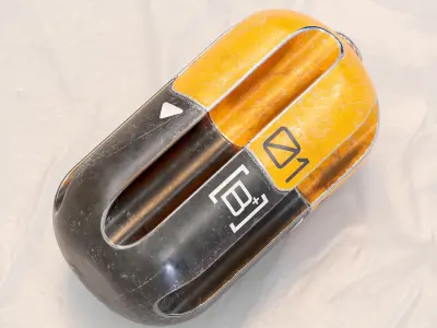 Sci-fi Smoke Grenade PBR Low-poly 3D model