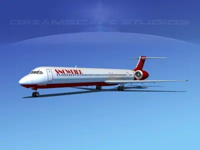 McDonnell Douglas MD80 Snowbird 3D model