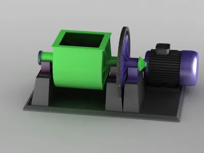 machine industry industrial equipment manufacture production 3D model