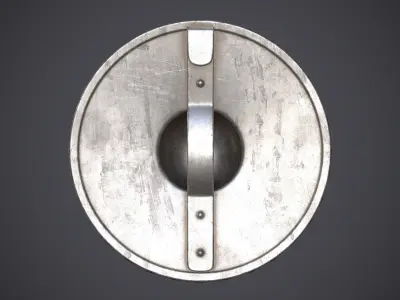 Buckler Shield Low-poly 3D model