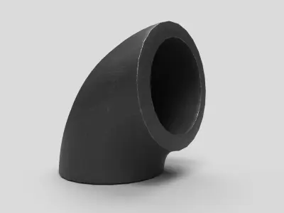 Elbow Pipe Short Radius 1 inch 3D model