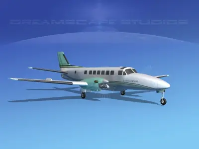 Beechcraft B99 Irish Regional 3D model