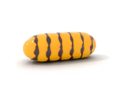 Vibrant Caterpillar Toy model pack Low-poly 3D model