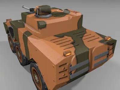 Guarana Tank Low-poly 3D model
