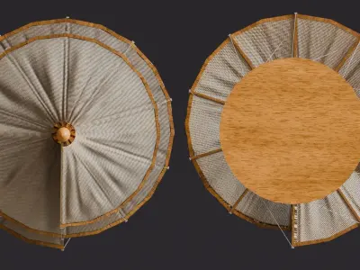 Da Vinci Inventions - Helical air screw Low-poly 3D model