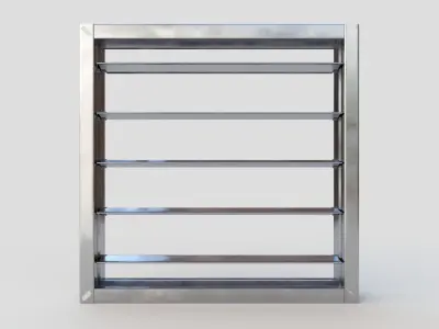 Damper HVAC Low-poly 3D model