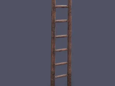 Muddy Ladder  Free low-poly 3D model