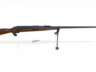 Mauser Tankgewehr T Gewehr M1918 Anti Tank Rifle Low-poly PBR Low-poly 3D model