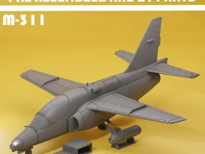 Aermachi M-311 basic trainer v1 3D print model