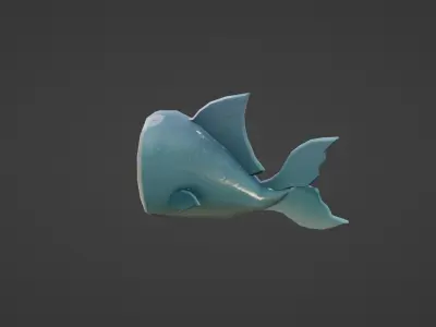 Emberlight Stylized Fish - Low-poly 3D model Low-poly 3D model