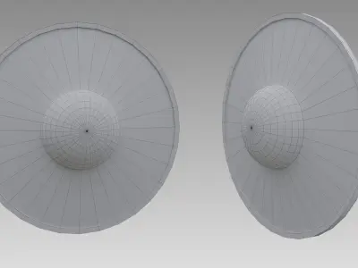 Buckler shield Free low-poly 3D model