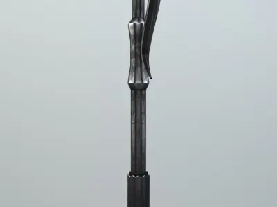 Hammer gun with metal handle 3D model