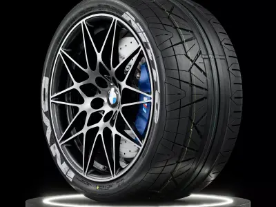 Nitto Invo 305 30 ZR19 Painted 3D model