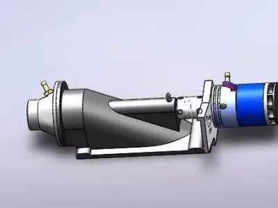 waterjet propeller shaft 3D model
