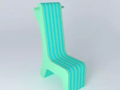giraffe kid chair children39s chair giraffe Free 3D model