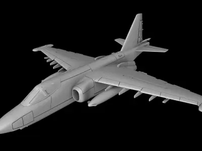 SU-25 FROG FOOT AIRCRAFT STL FILES Scale 1-72 3D print model