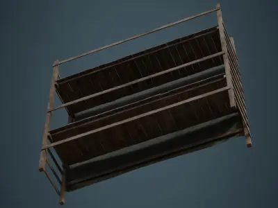 Scaffold 3B Low-poly 3D model