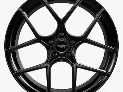 American Racing AR924 Crossfire Wheel Satin Black Low-poly 3D model