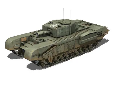Churchill MK III AVRE 3D model