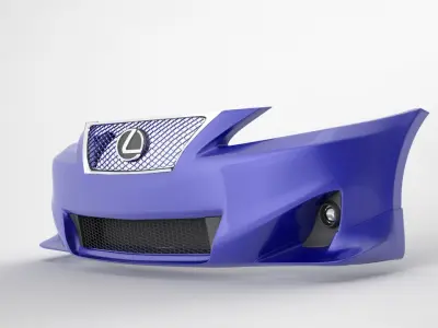 Lexus IS F sport car parts 3D model