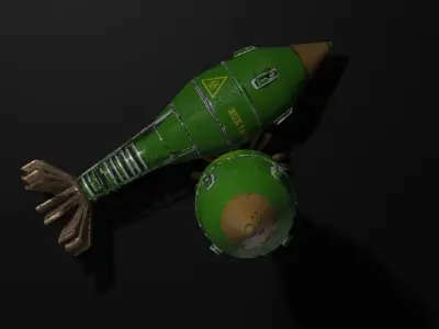 war head bomb Free low-poly 3D model