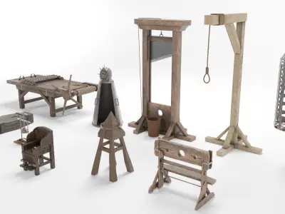 Medieval Torture Instruments 3D model