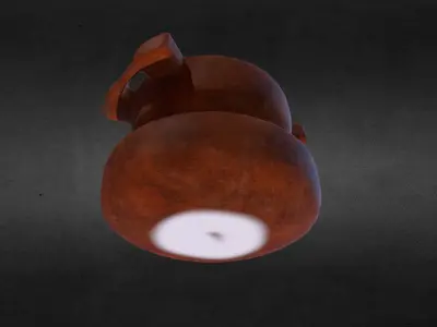 Game Asset - Fine rust vase - Low Poly Low-poly 3D model