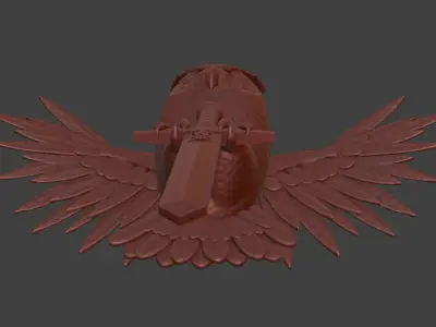Emblem of the Main Intelligence Directorate Free 3D print model