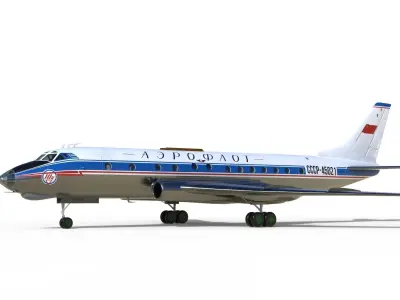 Tupolev Tu-124 3D model