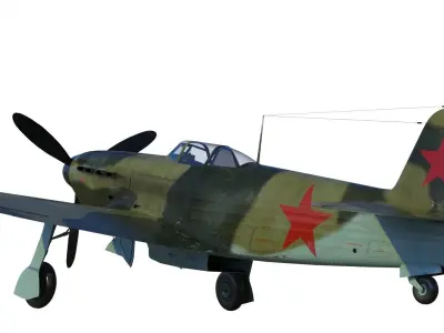 Yakovlev Yak-9 fighter 3D model