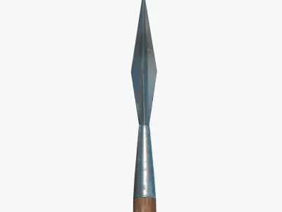 Simple spear Free low-poly 3D model