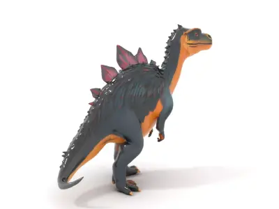 Spiky Dinosaur model pack Low-poly 3D model