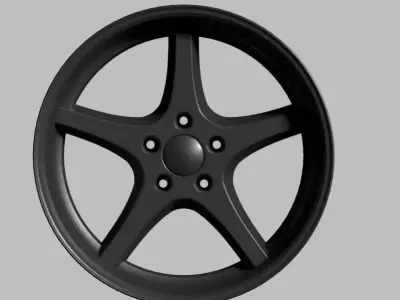 Viva performance MK-18 Ocean Alloy rim 3D model
